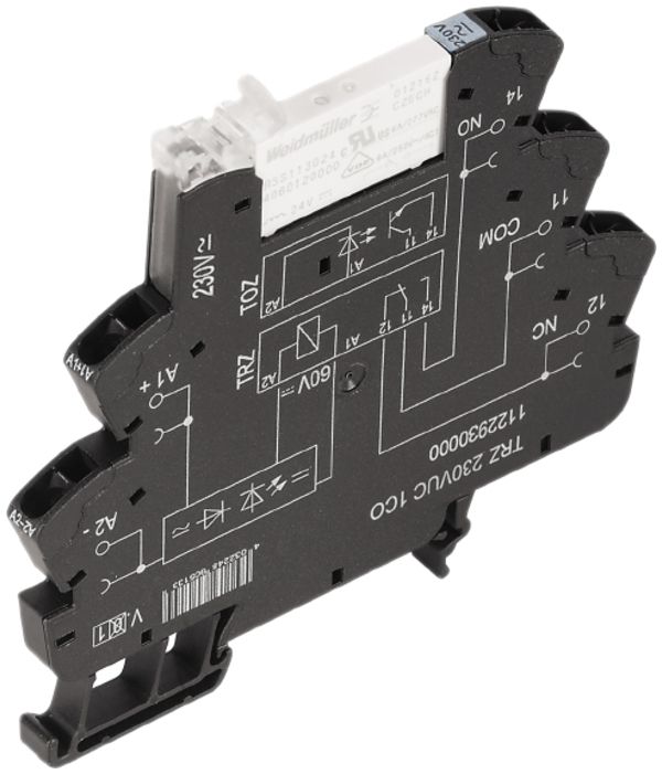 Interface relais TERMSERIES TRZ 24VUC LED vert 1C 250V AC, 6A connexion ressort