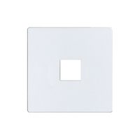 Plaque frontale EDIZIOdue elegance pour poussoir simple perle