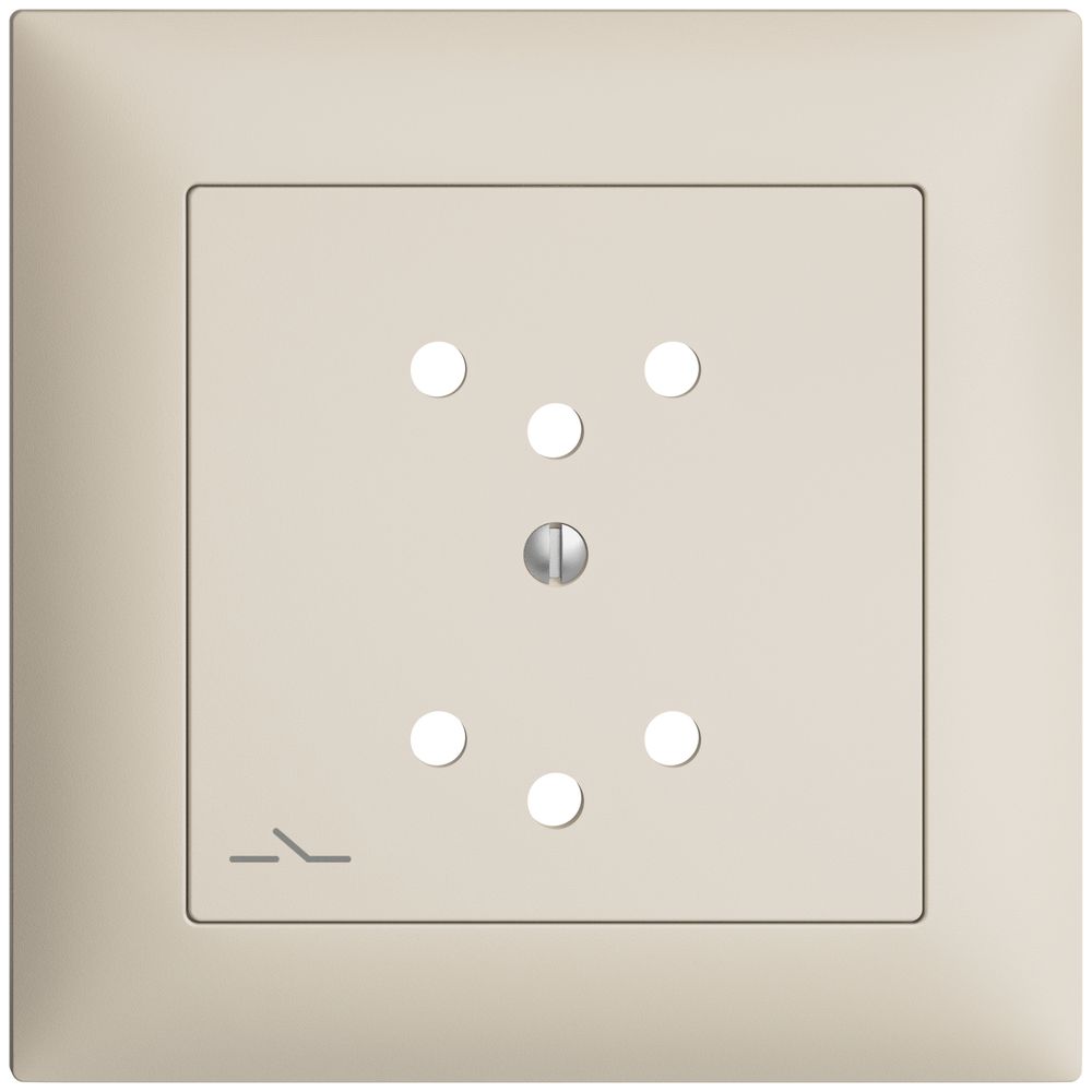 Kit frontale EDIZIOdue crema 88×88mm 2×T12/1 con shutter