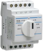 Commutateur de voltmètre Hager 20A 400V 0 fermeur 0 ouvreur 0 inverseur 3UM