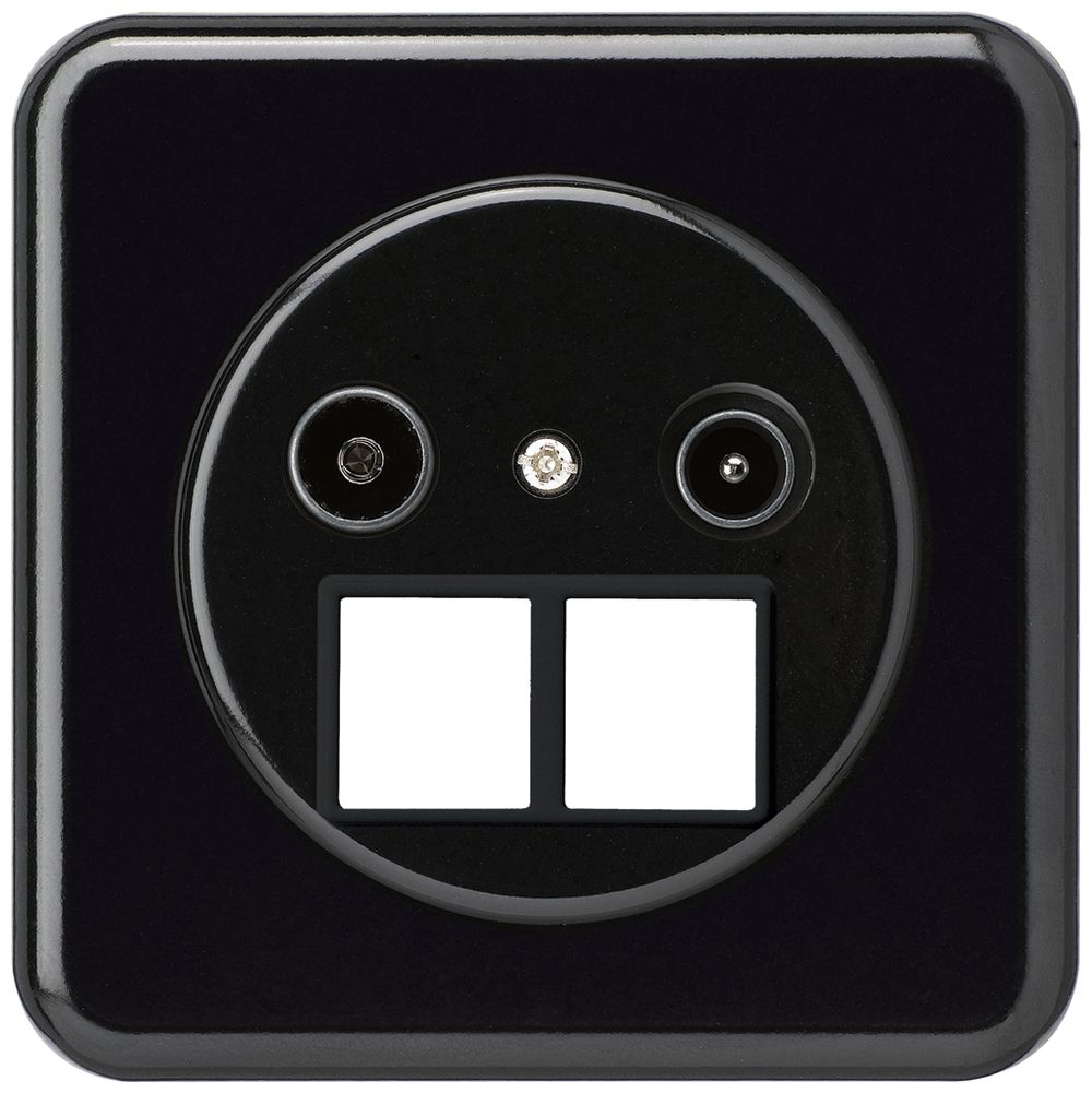 UP-Antennendose TV-R HMS basico C 14dB schwarz