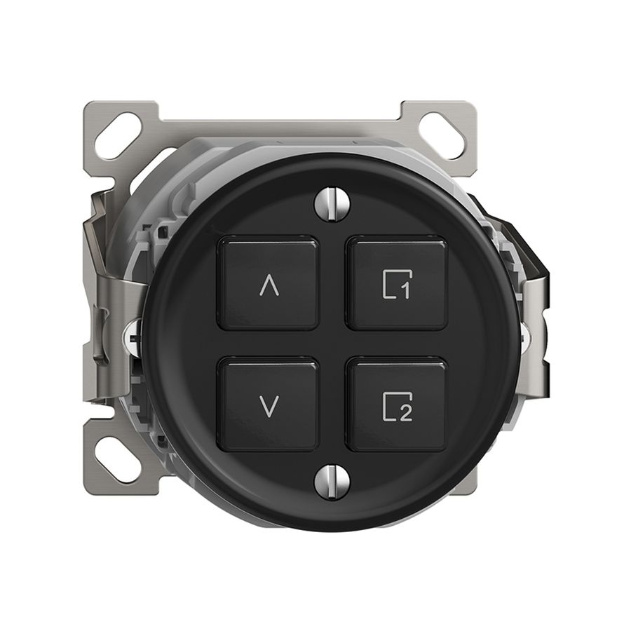 AP-Storenschalter 1K/4T Szene Sdue Wiser schwarz