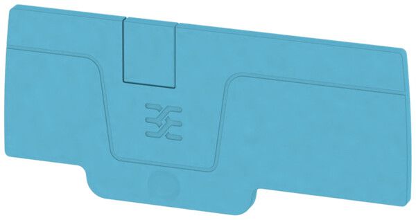 Plaque de fermeture Weidmüller série A AEP 3C 4 71.9×2.1mm, bleu
