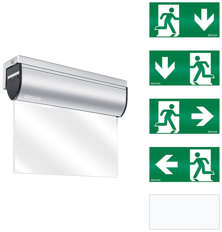 Notleuchte ESYLUX SLD EL LED IR 230V 3W IP40 3h Aluminium Wandmontage