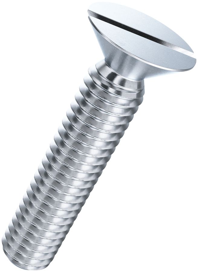 Vite a testa svasata M4×35mm DIN 963A, zincato cromato