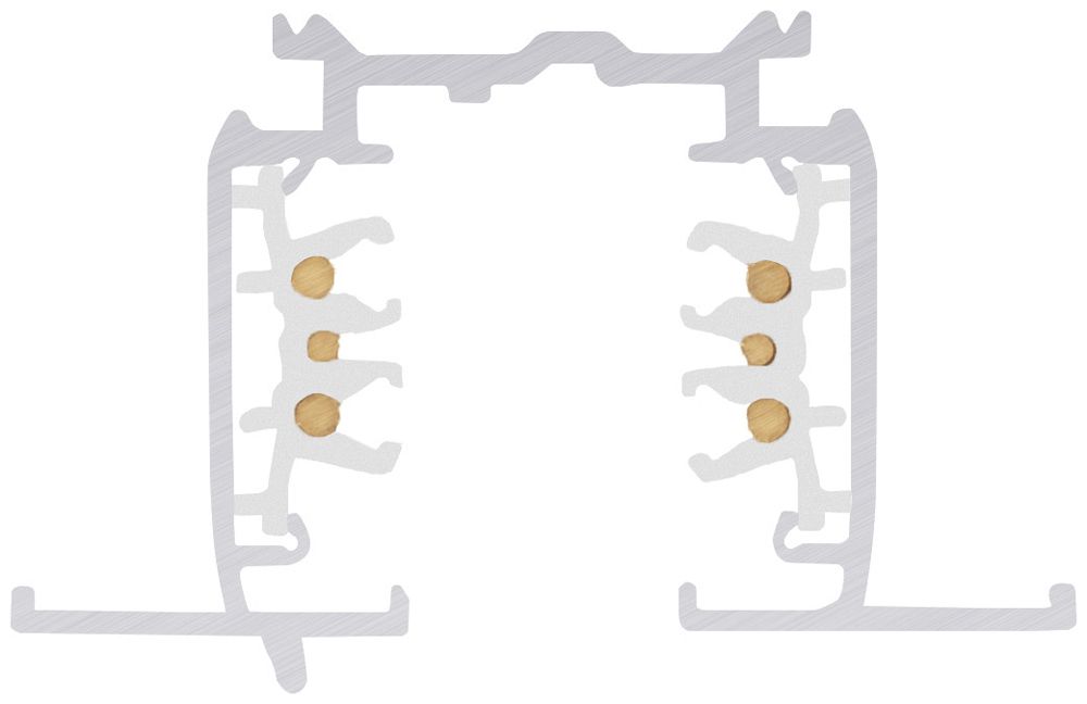 EB-Stromschiene SLV S-TRACK DALI 3-phasig 230V Aluminium 4000mm weiss