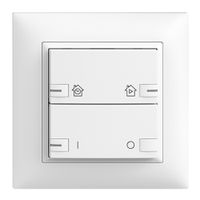 Set frontale INC EDIZIOdue zepAIR ON/OFF 1C con designazione, con LED bianco