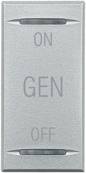 Wippe Axolute für 1 Modul alu ON-GEN-OFF