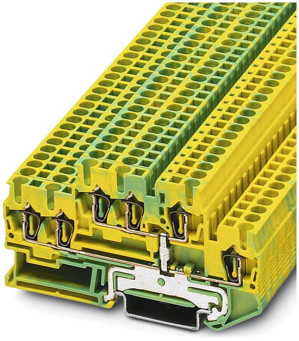 Borne de passage 0.08…4mm² vert/jaune STTB 2.5-TWIN-PE