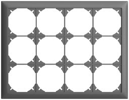 UP-Kopfzeile EDIZIOdue 3×4 dunkelgrau