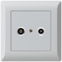 Presa antenna INC kallysto.line R/TV 10.5dB 2GHz grigio chiaro