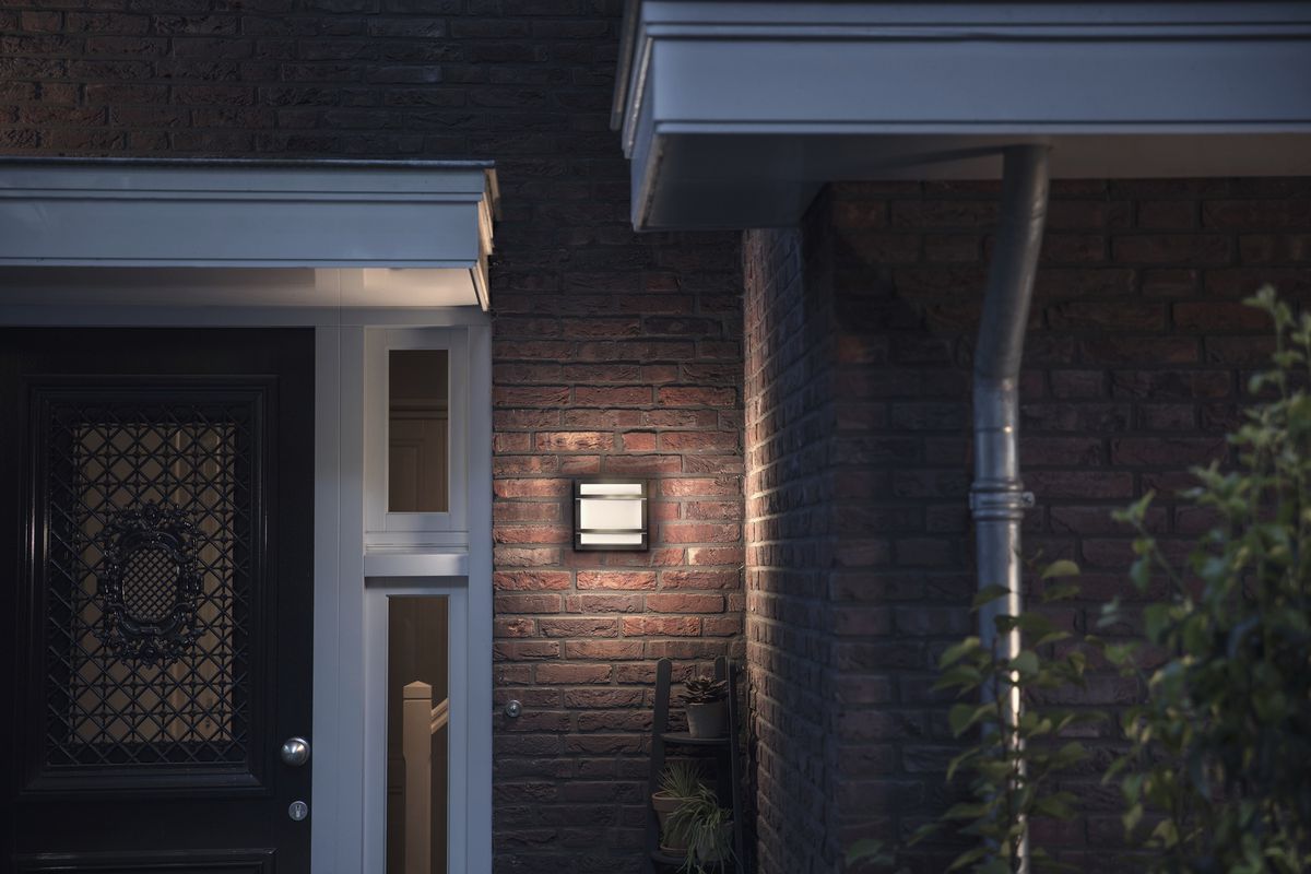 LED-Wandleuchte Philips Petronia 3.8W 800lm 827 IP44 anthrazit