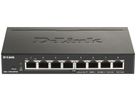Switch D-Link DGS-1100-08PV2/E, 8-port smart managed Layer2 Gigabit PoE+