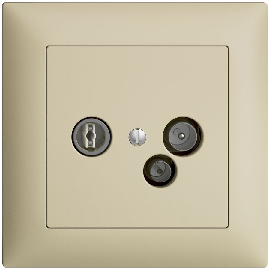 UP-Antennendose TV-R-Daten DD11 5…65MHz EDIZIOdue vanille