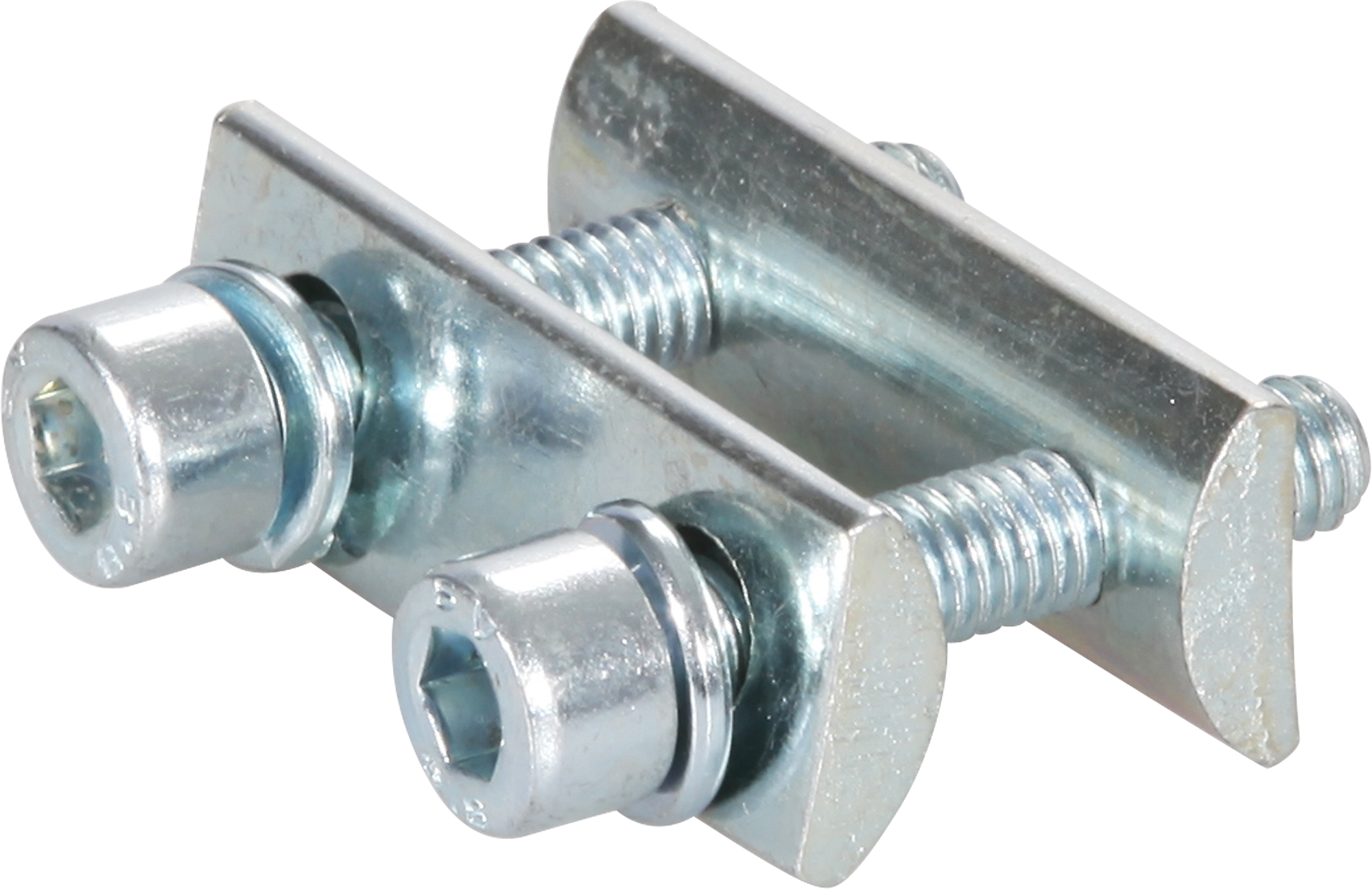 Bride tension acier zing.galv. avec 2 vis vis 6-pans intér. M6