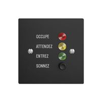 Türstation für Rufleuchte schwarz franz. EDIZIOdue