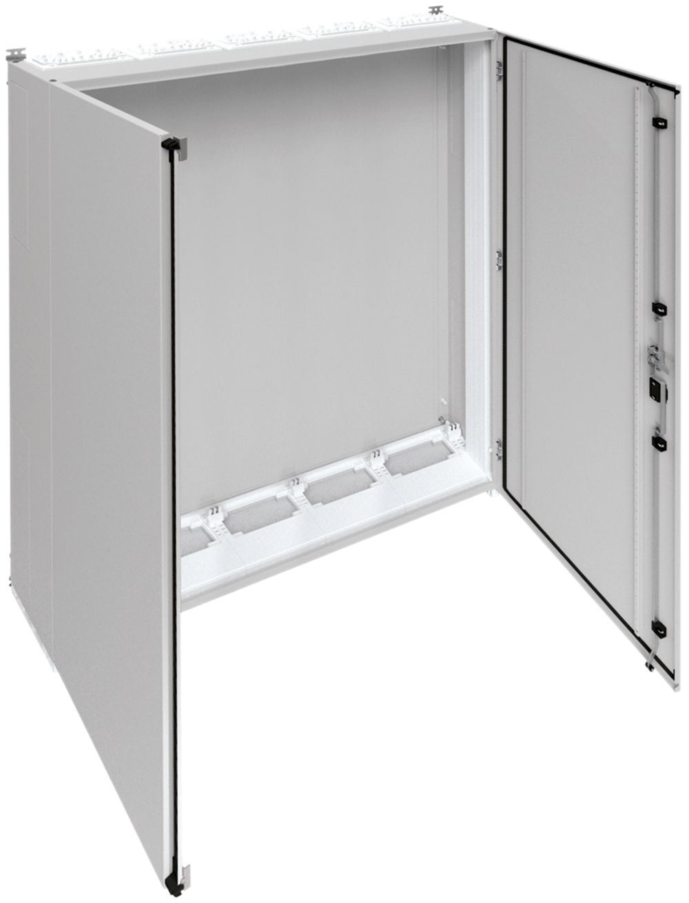 Armoire murale Hager univers porte pleine CP I IP55 1550×1300×275mm RAL 7035