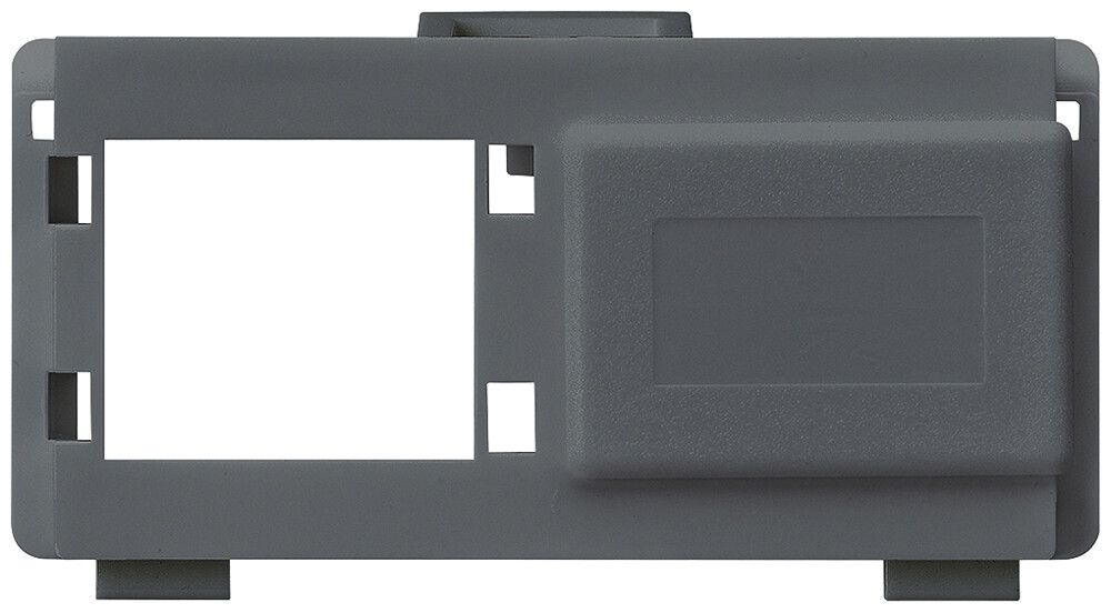 Modulo multimedia kallysto M3 CUC vuoto per 2 RJ45 R&M antracite