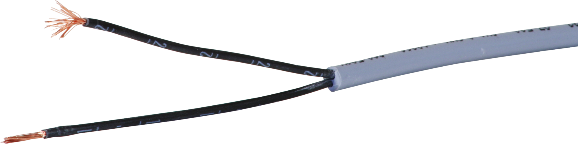 Steuerkabel LiYY 2×1mm² nummeriert grau