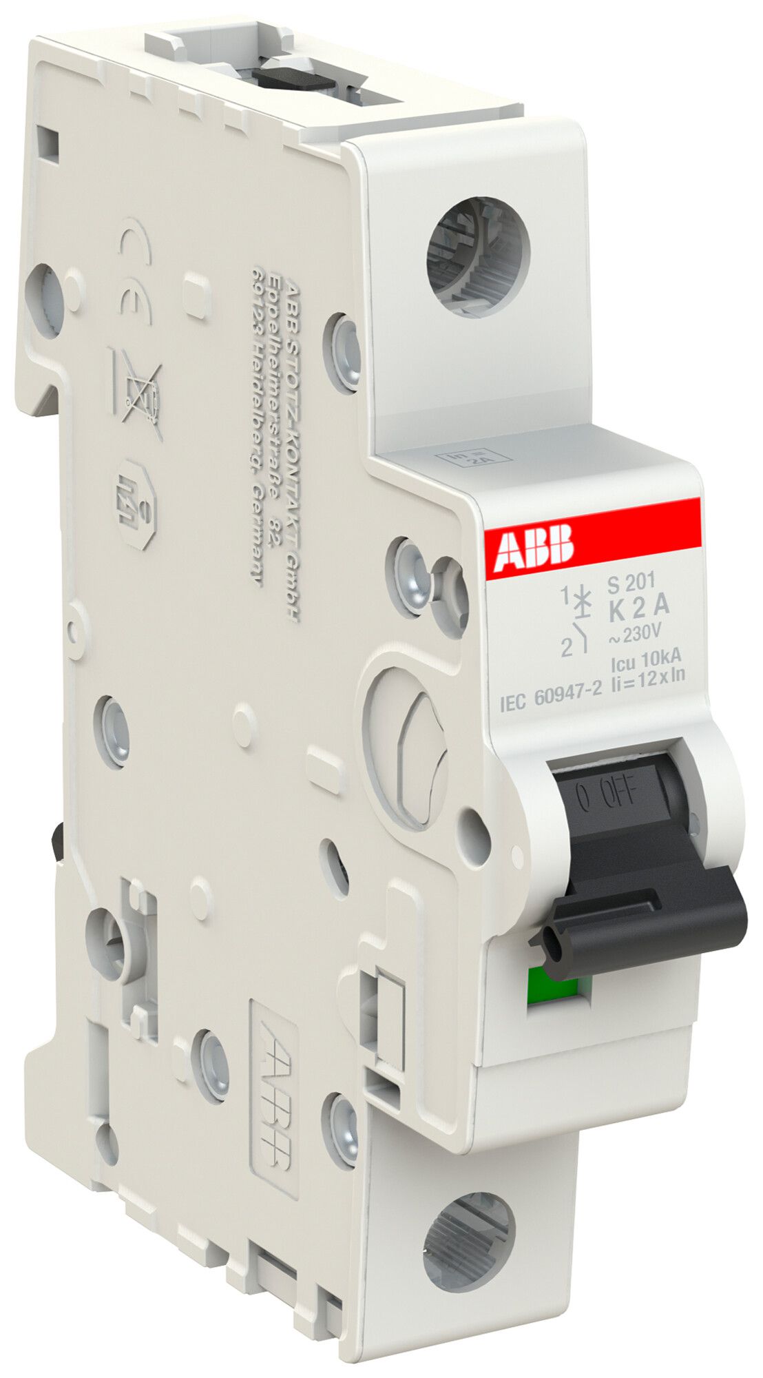 Disjoncteur ABB S201-K2 2A 6kA