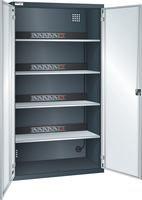 Akku-Ladeschrank mit 2 Vollblech-Türen (B×T×H) 1000×400×1950 mm