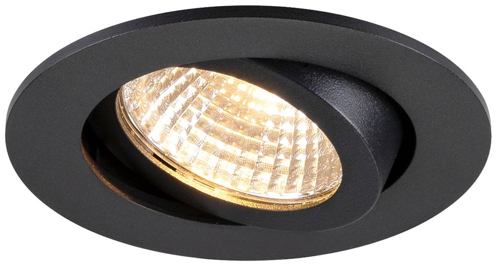 EB-LED-Spot SLV NEW TRIA 68 8W 930 IP23 38° DIM Ø82mm schwarz