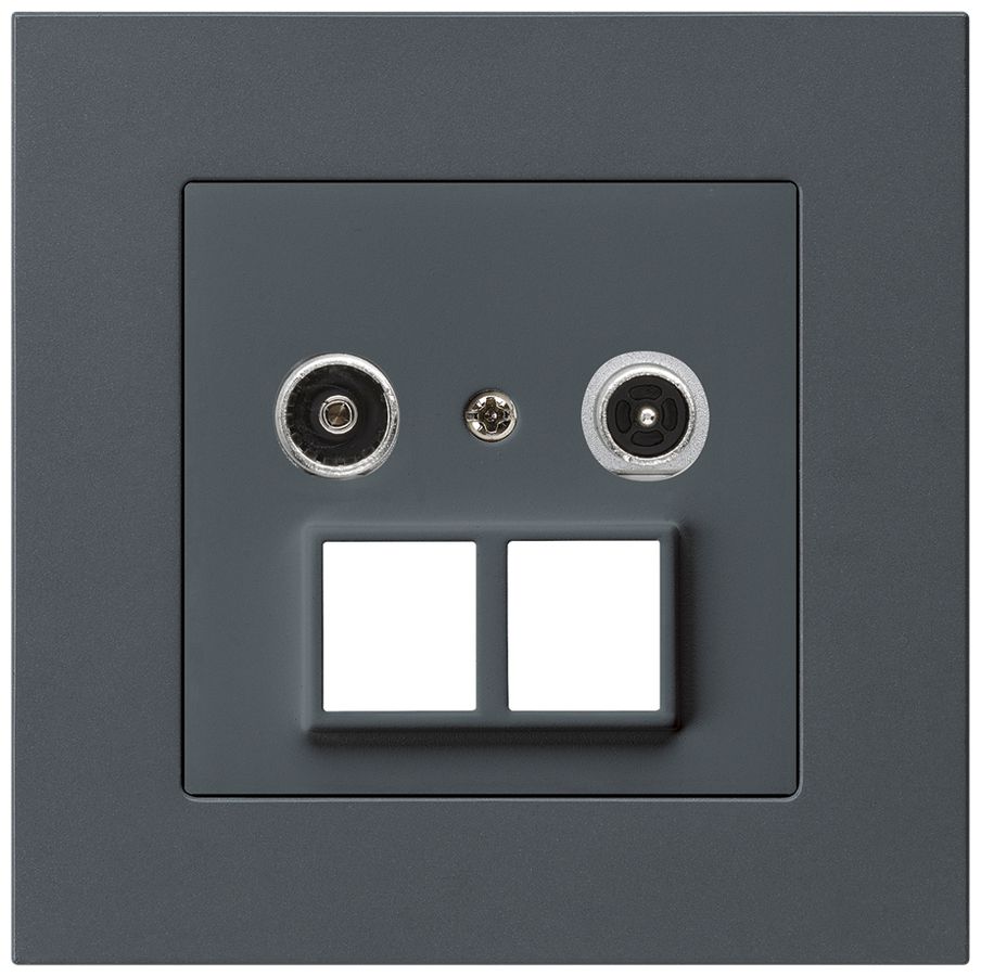 UP-Multimediadose kallysto.pro R/TV 23dB 2GHz anthrazit