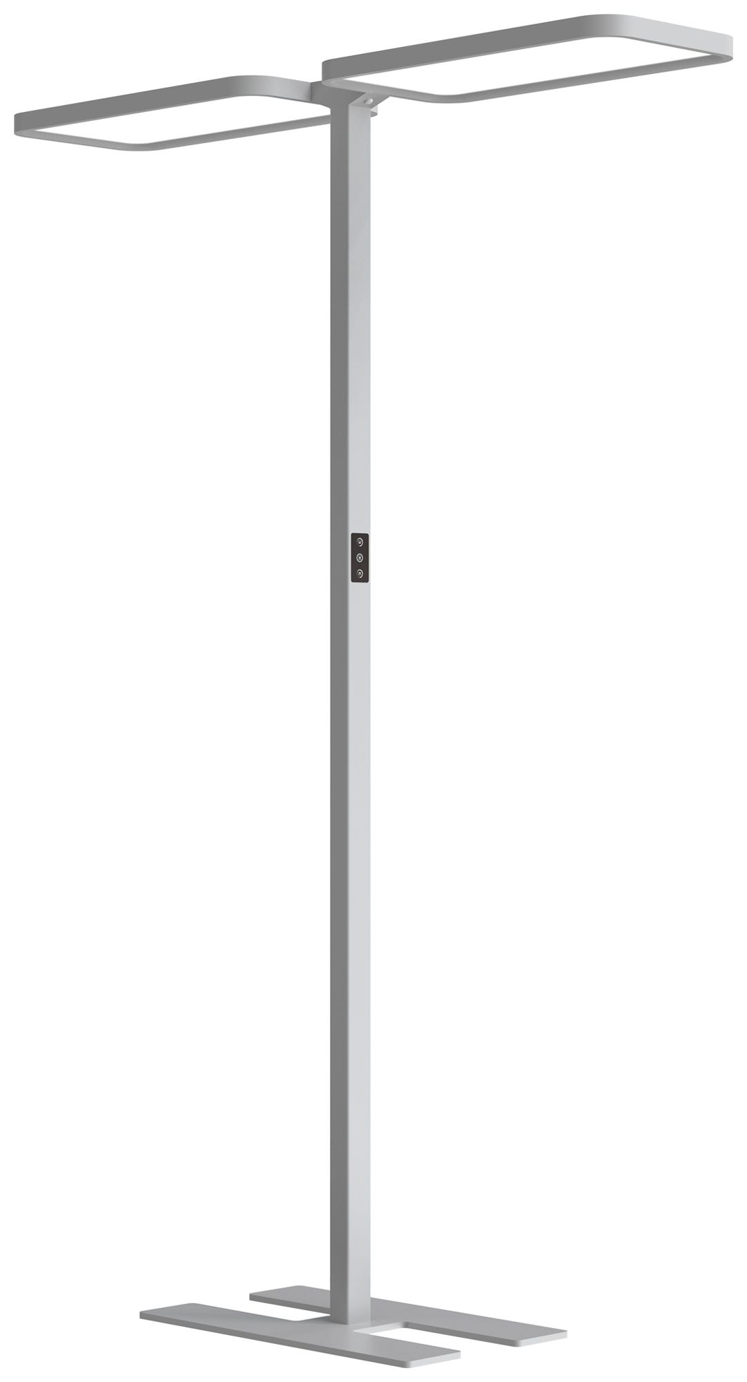 LED-Stehleuchte DOTLUX STUDIObutler-duo 84W 10640lm 4000K PIR 1-10V DIM silber