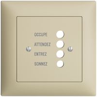 UP-Frontset EDIZIOdue vanille 88×88mm für Türstation 1334.F