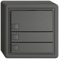 AP-Universaltaster EDIZIO.liv UNI SNAPFIX® 5…48V o.LED 3× 1-Tbed.dgu