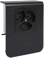 Geräteträger Hager für SL20080 schwarz 3×T13