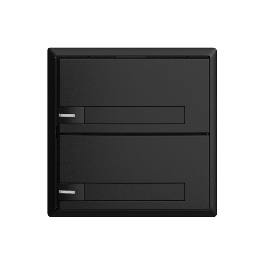 Poussoir KNX RGB EDUE, 250mW, a.LED RGB, a.papier, 2×poussoir, 1×touche, no