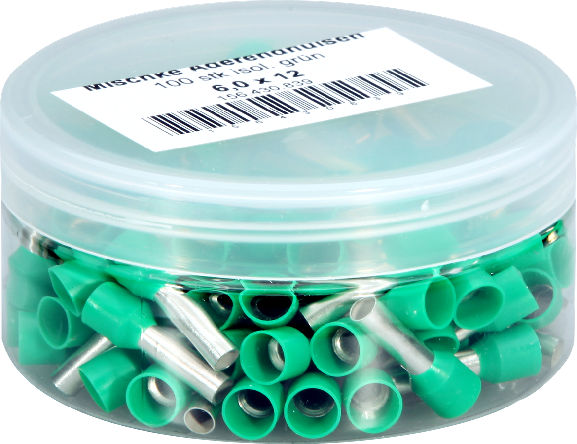 Embout de câble Mischke IE 6mm²/12mm Cu-étamé isolé vert