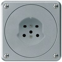 Presa INC robusto tipo 15 alluminio senza copercchio
