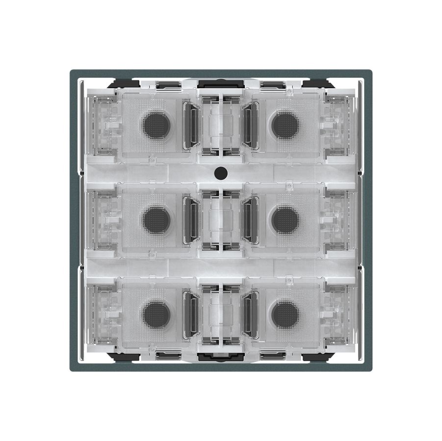 Poussoir KNX KAL p.6×touches 6×points actionnables LED anthracite