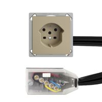 Presa INS EDIZIOdue T15 sand per cavo piatto Technofil