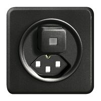 UP-Frontset FH T23 schwarz, 86×86mm mit Linse für Kleinkombi