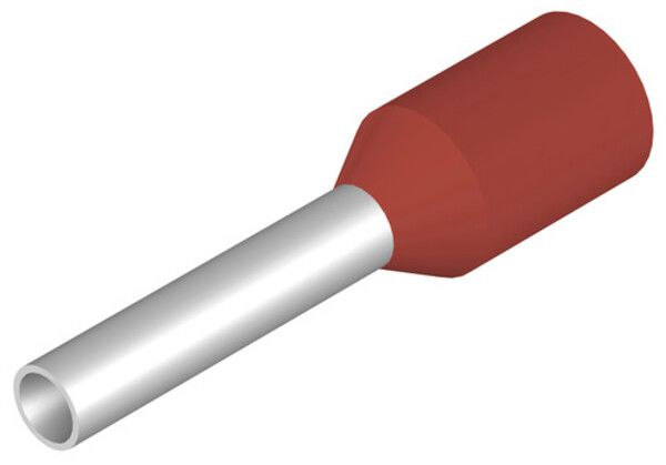 Estremità di cavo Weidmüller H isolata 1mm² 8mm rosso DIN su bobina