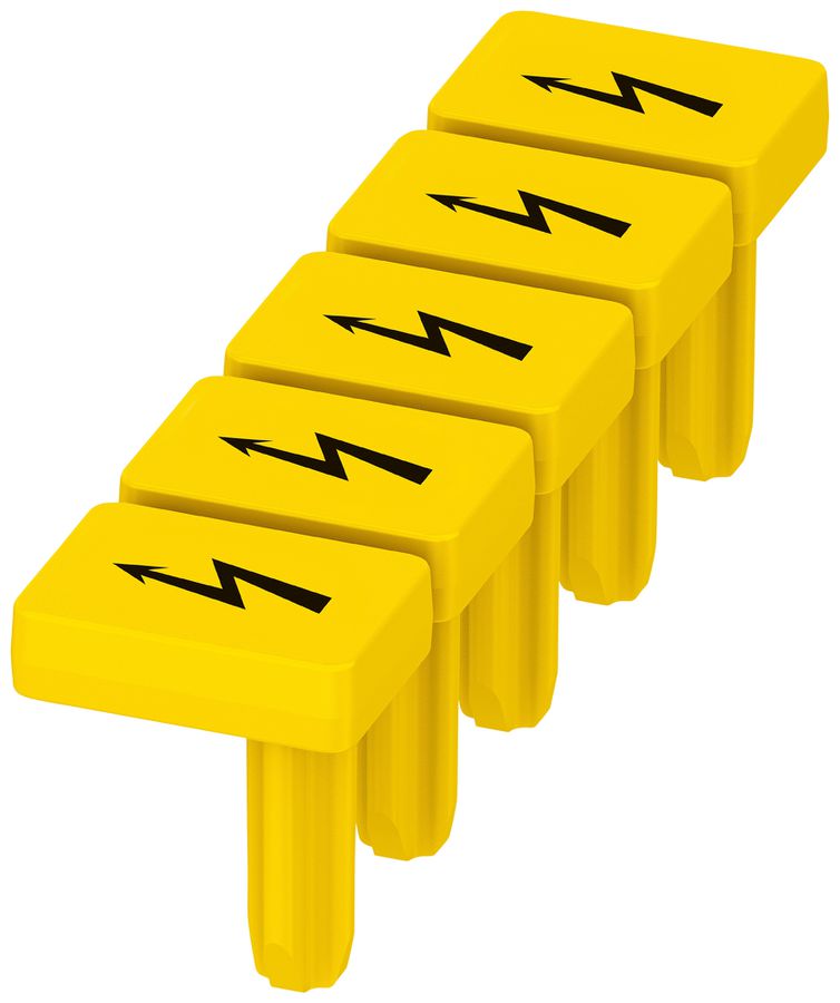 Warnschild PX WS PT 2,5 Blitzpfeil 5.2mm gelb/schwarz