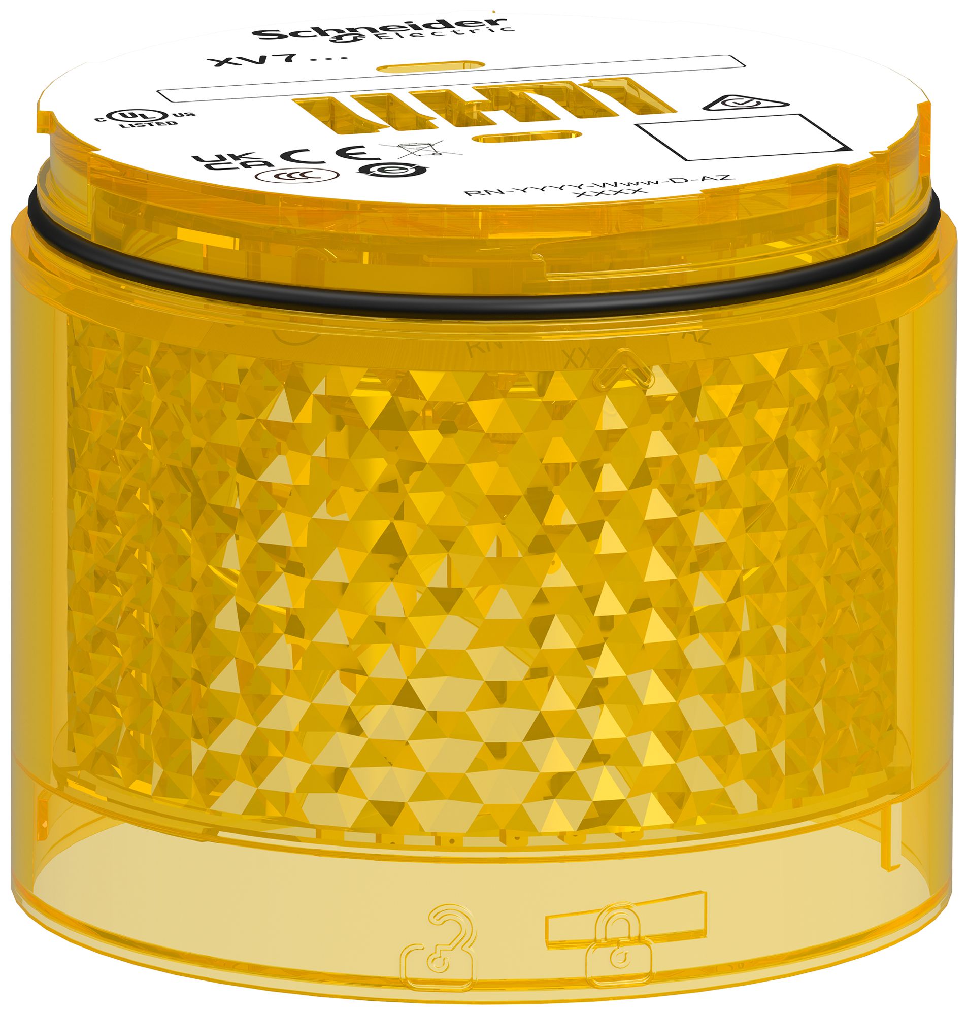 LED-Leuchtelement Harmony 24VAC/DC gelb Blitzlicht