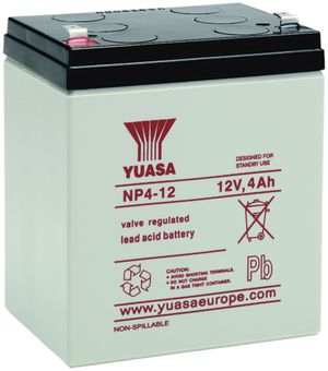 Akku Yuasa NP 4-12 12VDC 4 AH