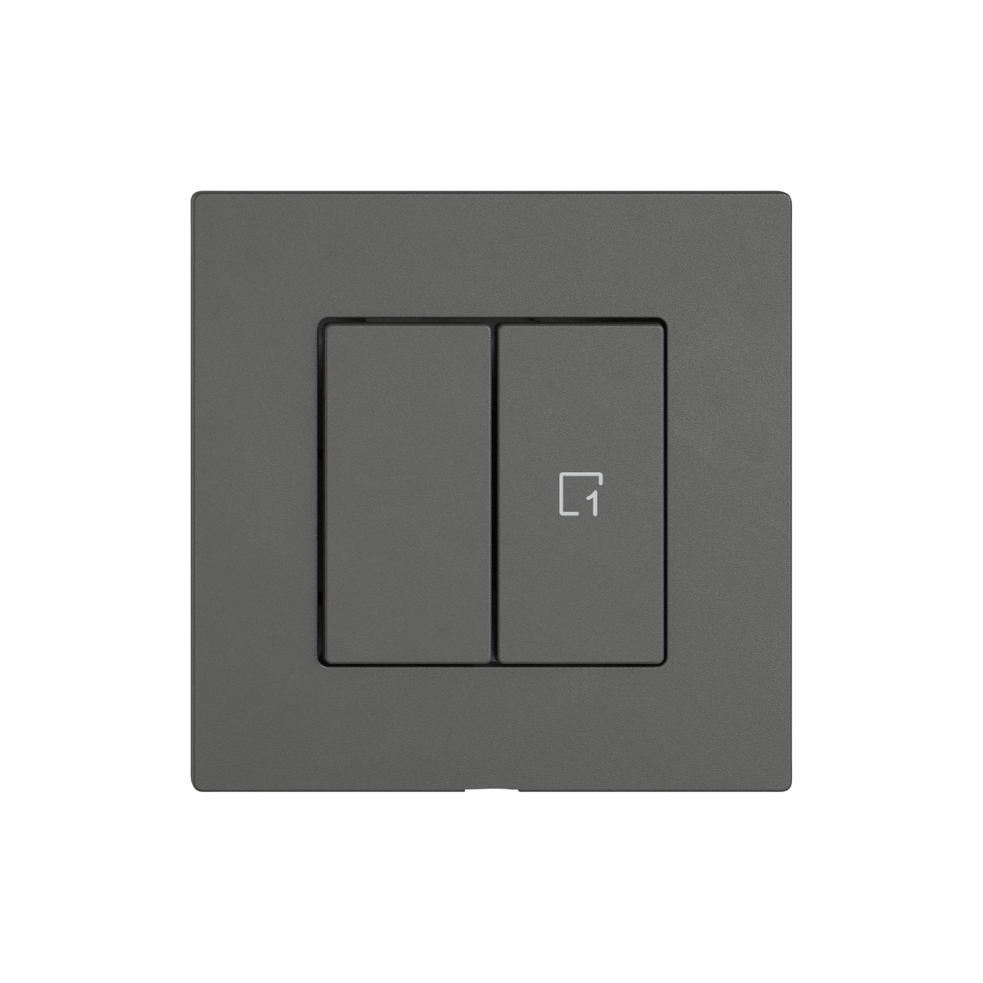 Commande pour interrupteur EDIZIO.liv Wiser SNAPFIX® 1C scène WLAN 2T grf