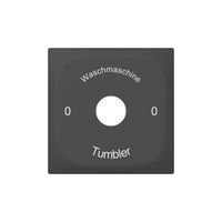 Plaque frontale SIDUS avec gravure anthracite