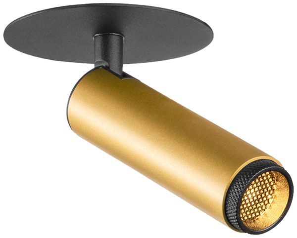 Spot LED INS SLV GRIP SPOT S 10W 620lm 3000K MB REG Ø30×135×42mm nero/oro