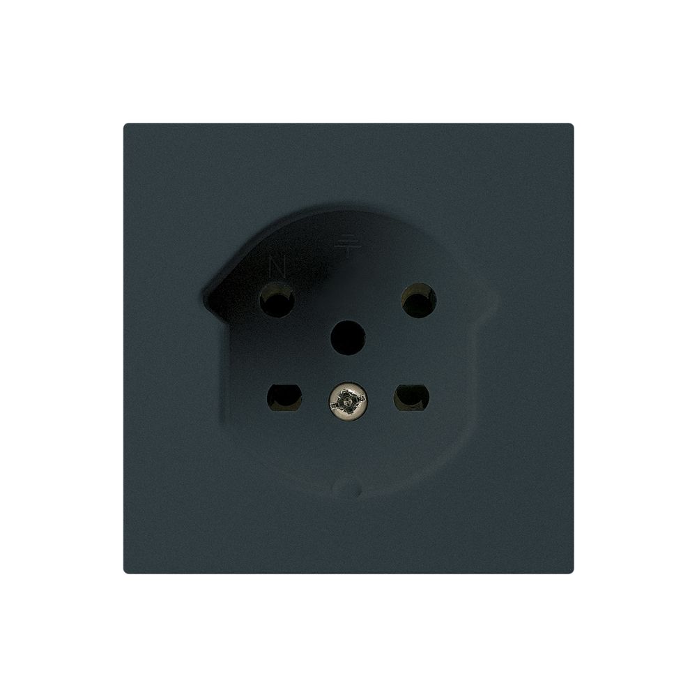 Steckdose HA kallysto Typ 15 mit Steckklemmen schwarz