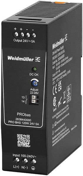 Alimentation à découpage Weidmüller Connect Power PRO BAS 120W 24V 5A