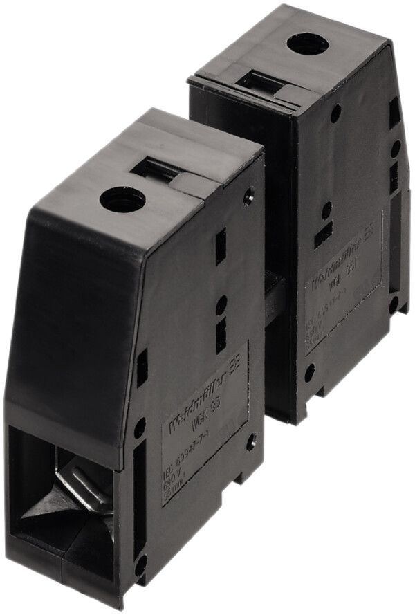 Morsetto di passante Weidmüller WGK 95mm² connessione a vite tenone grigio