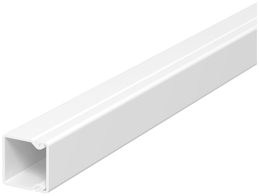 Canal d'installation Bettermann WDK 17.5×17.5×2000mm PVC blanc pur