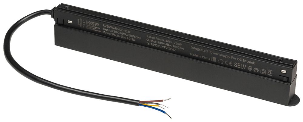 LED-Betriebsgerät SLV TRACK Intrack Stromschiene 250W 48V DALI 268mm schwarz