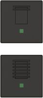 Tastenset ABB free@home anthrazit Jalousie